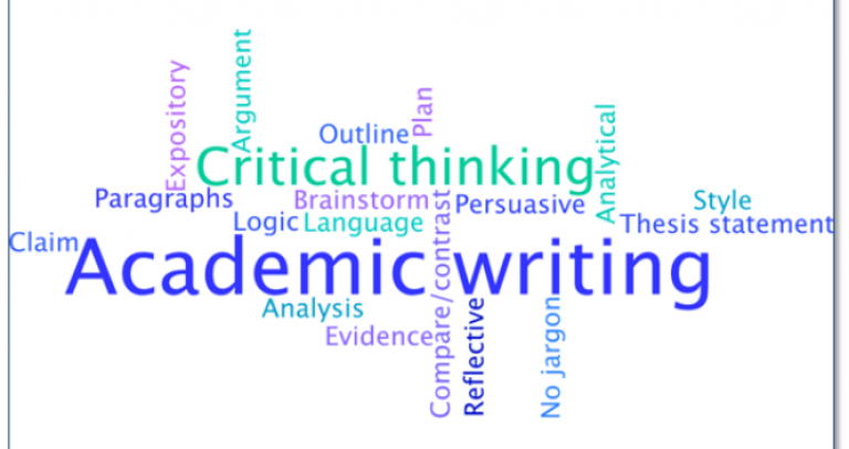 Academic writing wordle cloud