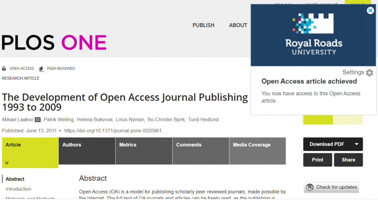 Open access publishing guide