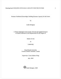 Ktunaxa traditional knowledge 