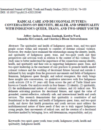 Cover art for Radical care and decolonial futures