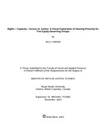 Rights + Capacity = Access to Justice: A Visual Exploration of Housing Precarity for Five Equity-Deserving Groups